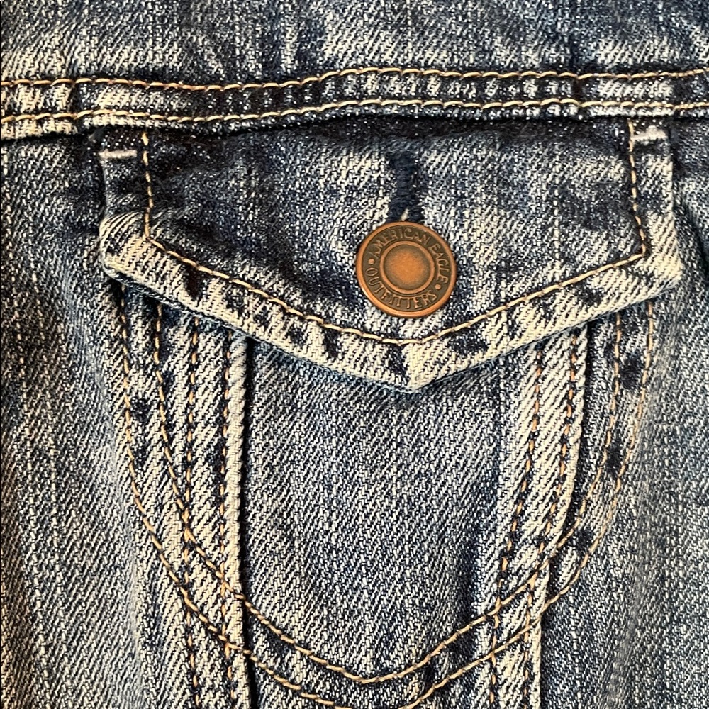 American Eagle Outfitters Blue Denim Vest - Picture 3 of 12